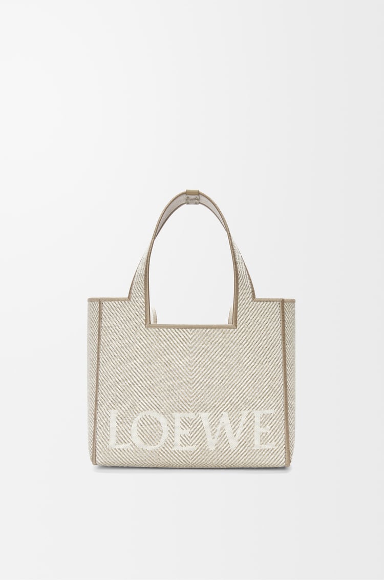 Loewe Small LOEWE Font tote in jacquard canvas 1 Colours