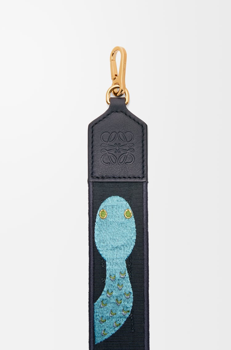Loewe Snake Anagram Strap In Jacquard And Calfskin 1 Colours
