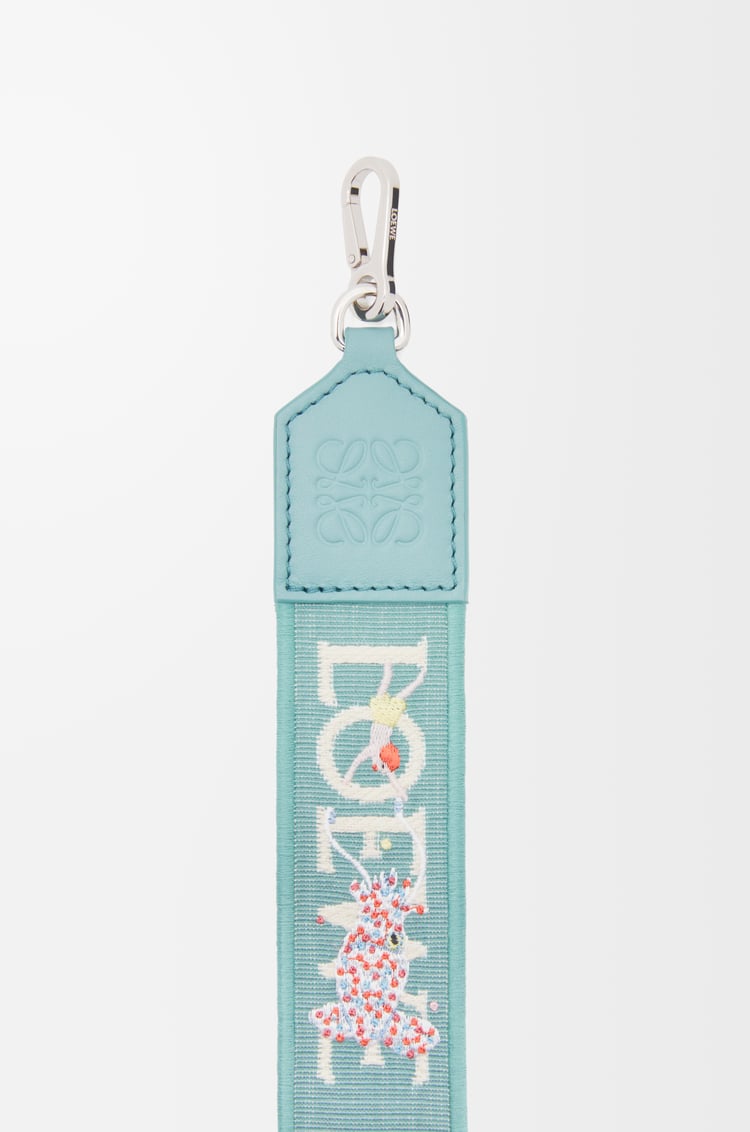 Loewe Squid Anagram Strap In Jacquard And Calfskin 1 Colours