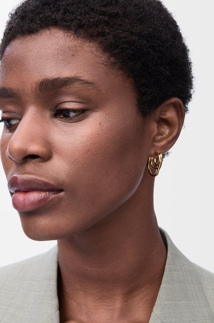 Loewe Stacked Hoop Earrings In Sterling Silver 1 Colours