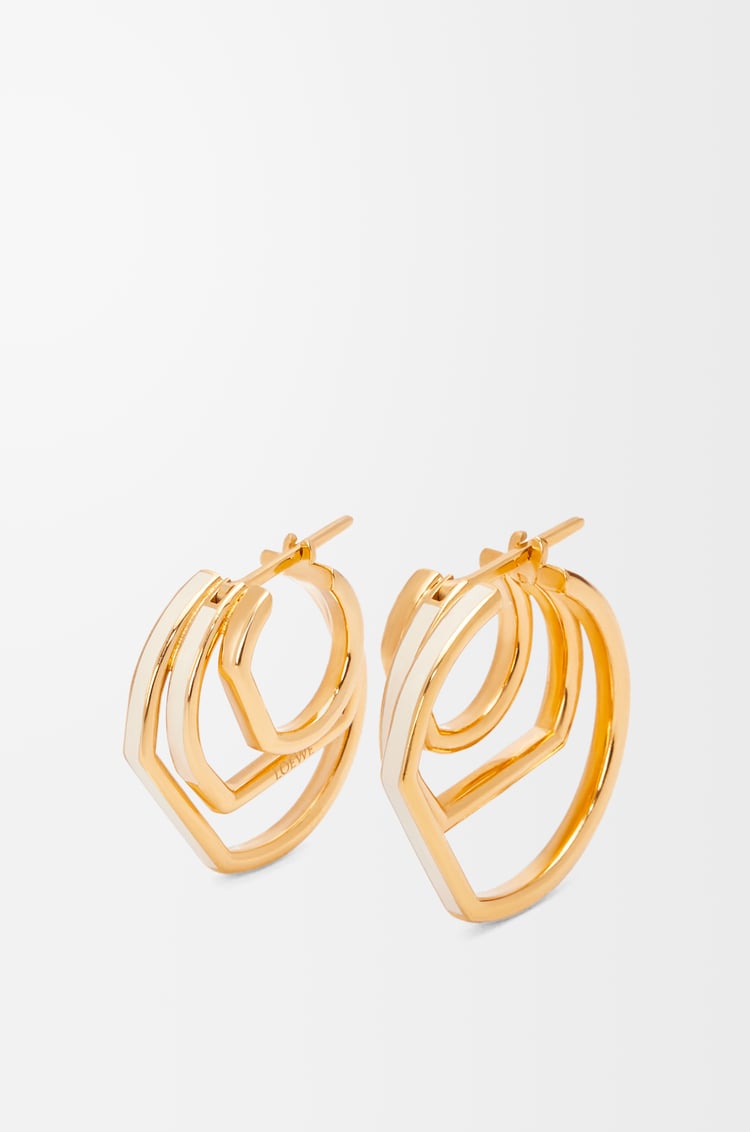 Loewe Stacked hoop earrings in sterling silver and enamel 1 Colours