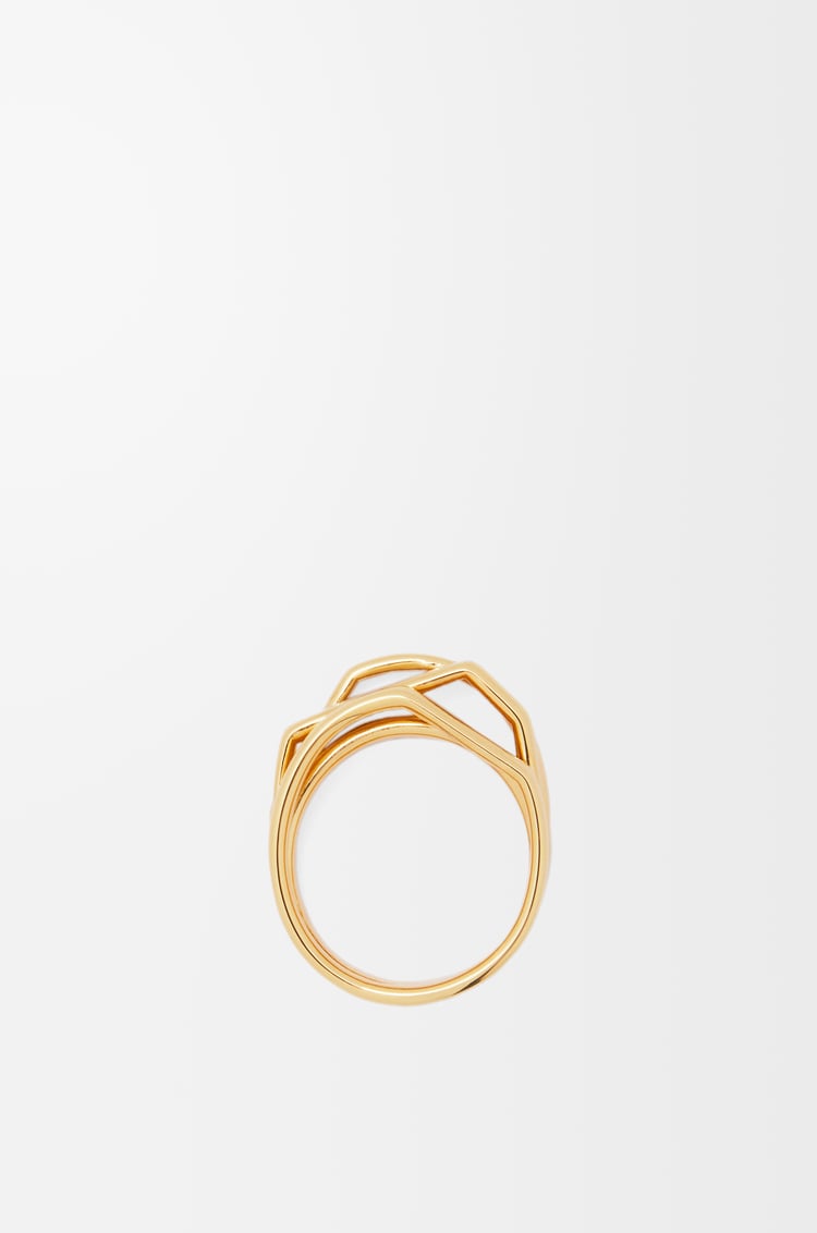 Loewe Stacked Ring In Sterling Silver And Enamel 1 Colours