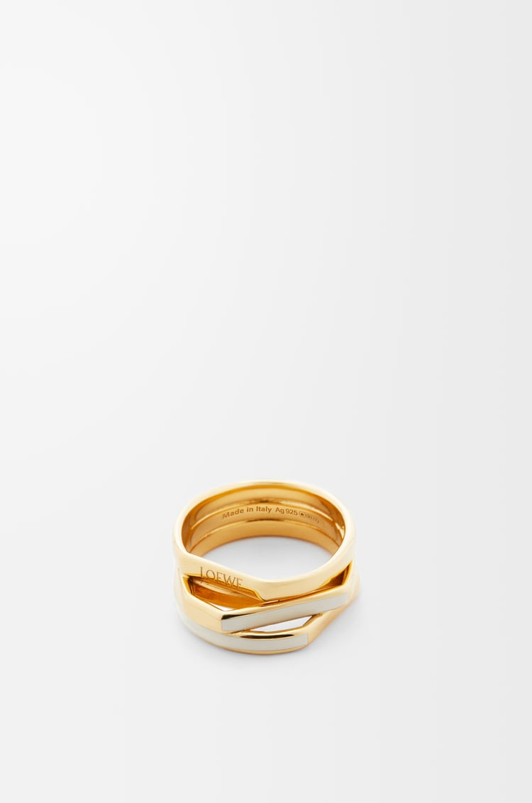 Loewe Stacked ring in sterling silver and enamel 1 Colours