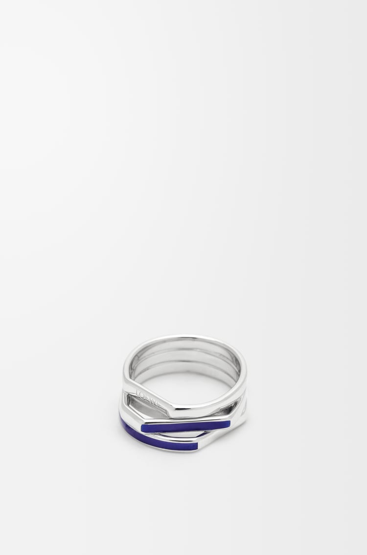 Loewe Stacked ring in sterling silver and enamel 2 Colours
