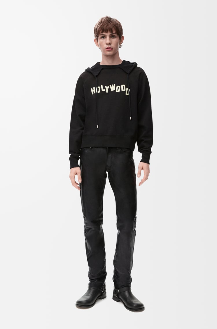 Loewe Straight Leg Trousers In Nappa Calfskin 1 Colours