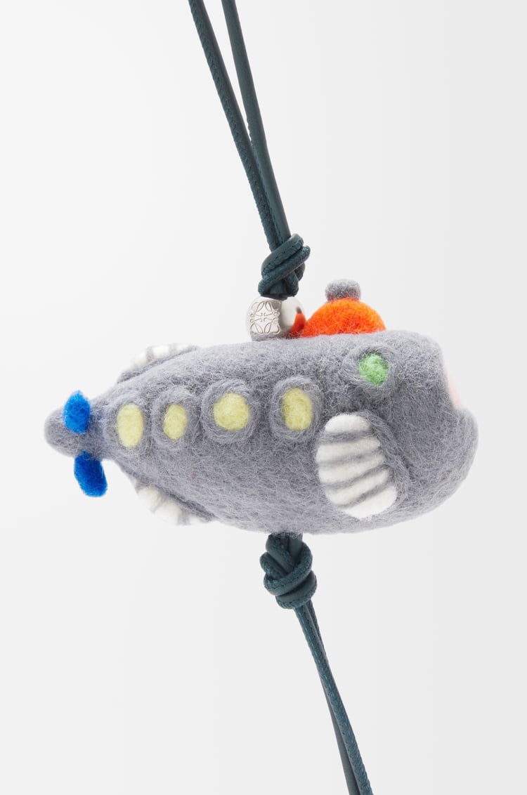 Loewe Submarine Charm In Felt And Calfskin 1 Colours