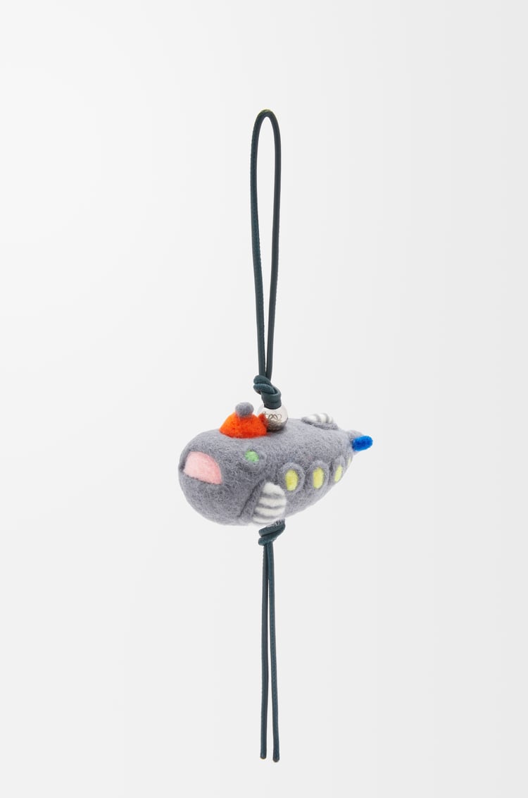 Loewe Submarine charm in felt and calfskin 1 Colours