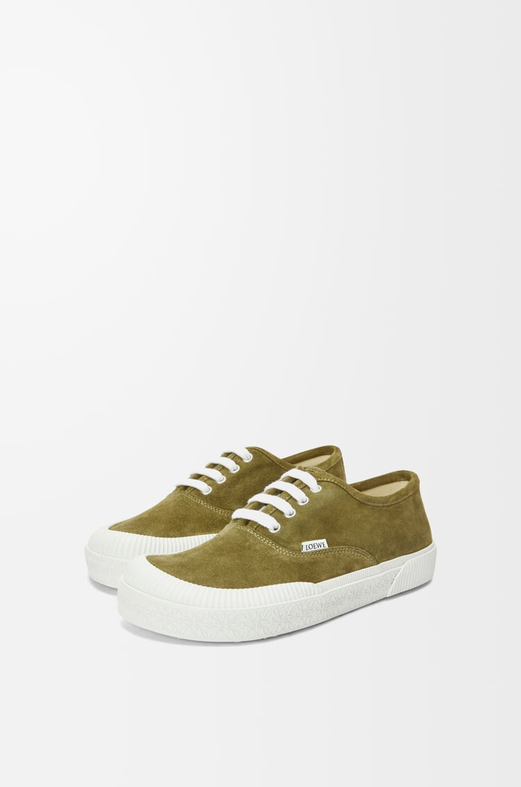 Loewe Terra Vulca Lace-up Sneaker In Suede 3 Colours