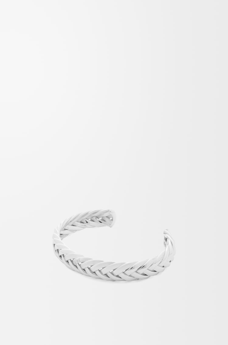 Loewe Thin braided cuff in sterling silver 1 Colours