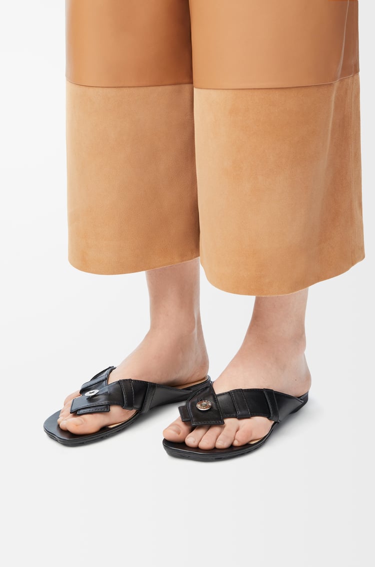 Loewe Toy Panta Toe Post Sandal In Lambskin 2 Colours