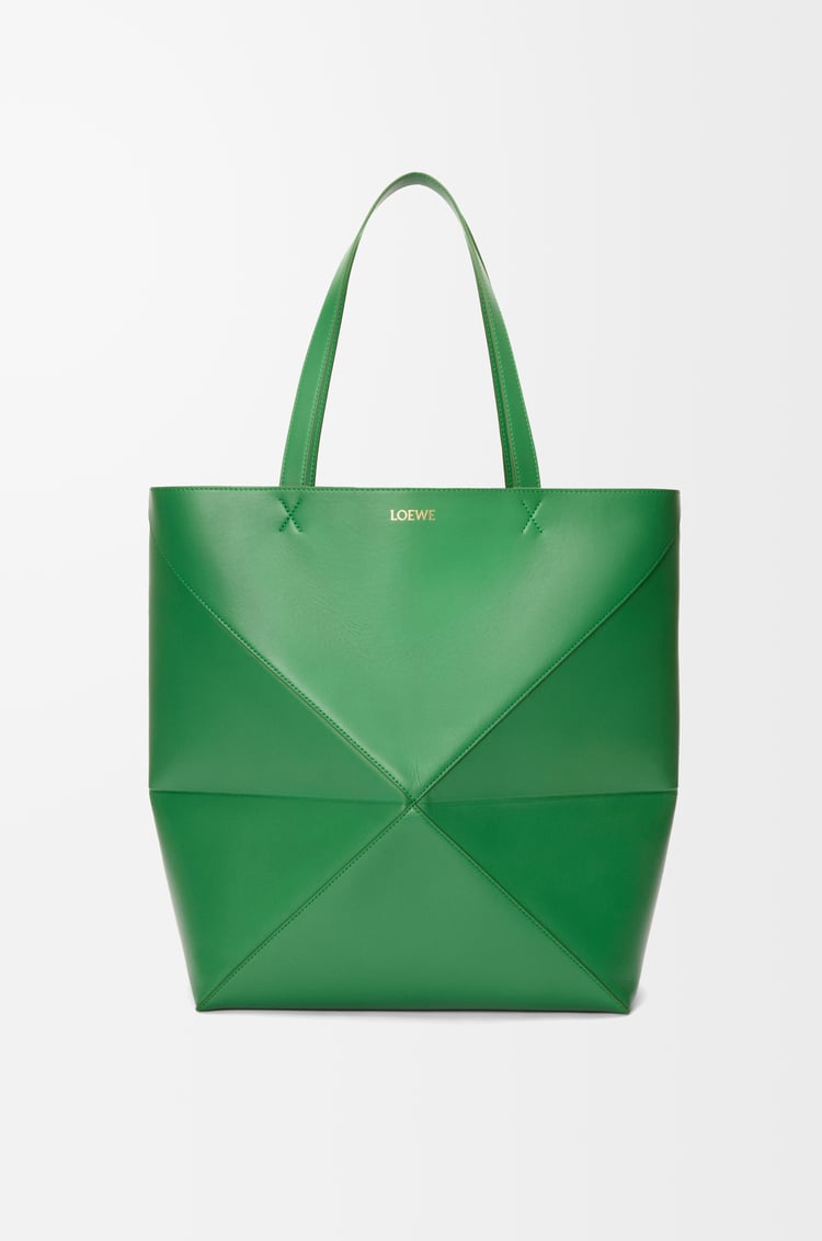 Loewe XL Puzzle Fold tote in shiny calfskin 9 Colours