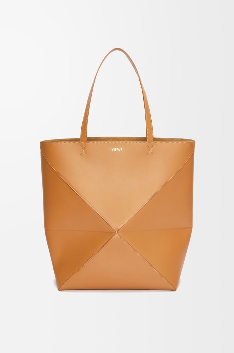 Loewe XL Puzzle Fold tote in shiny calfskin 9 Colours
