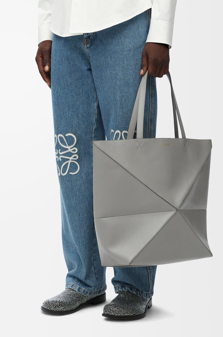 Loewe XL Puzzle Fold Tote In Shiny Calfskin 9 Colours