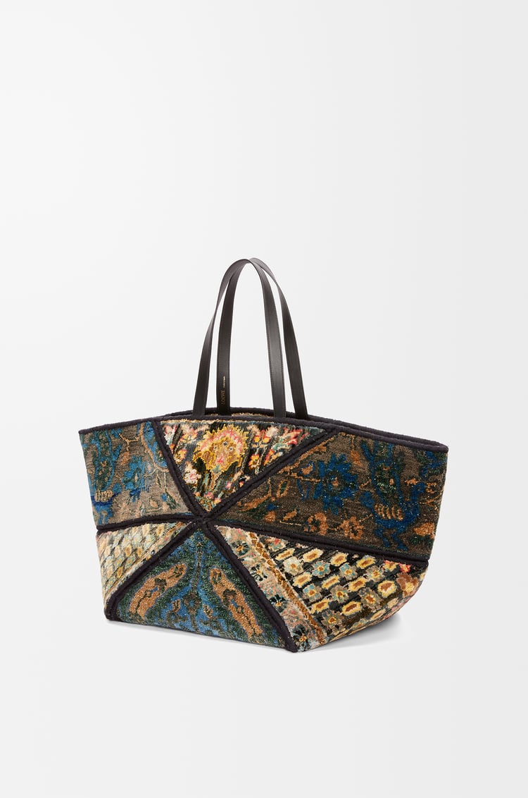 Loewe XXL Carpet Puzzle Fold Tote In Silk And Wool 1 Colours