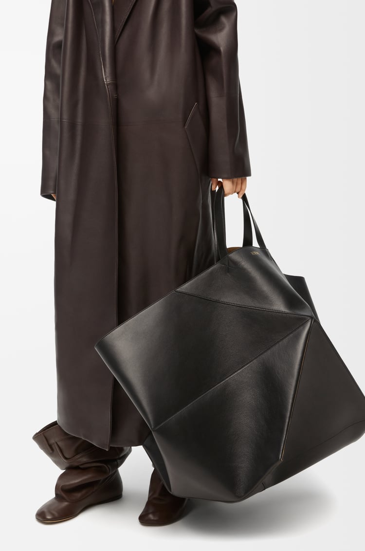 Loewe XXL Puzzle Fold Tote In Shiny Calfskin 1 Colours