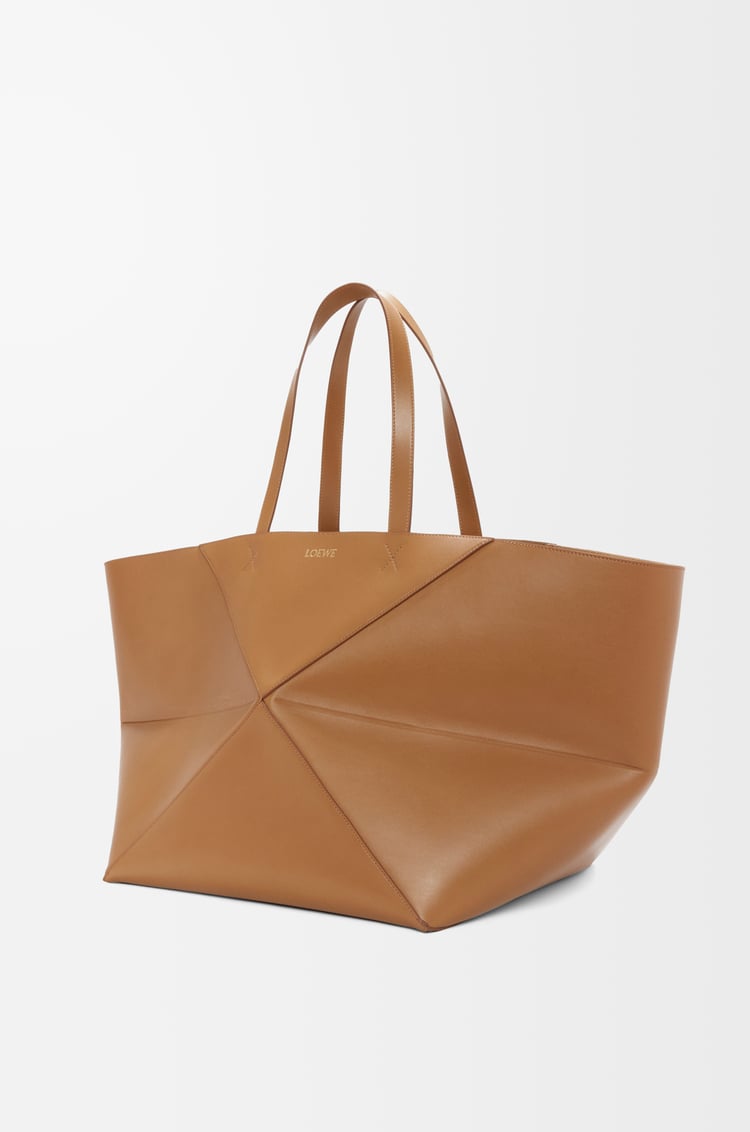 Loewe XXL Puzzle Fold Tote In Shiny Calfskin 2 Colours