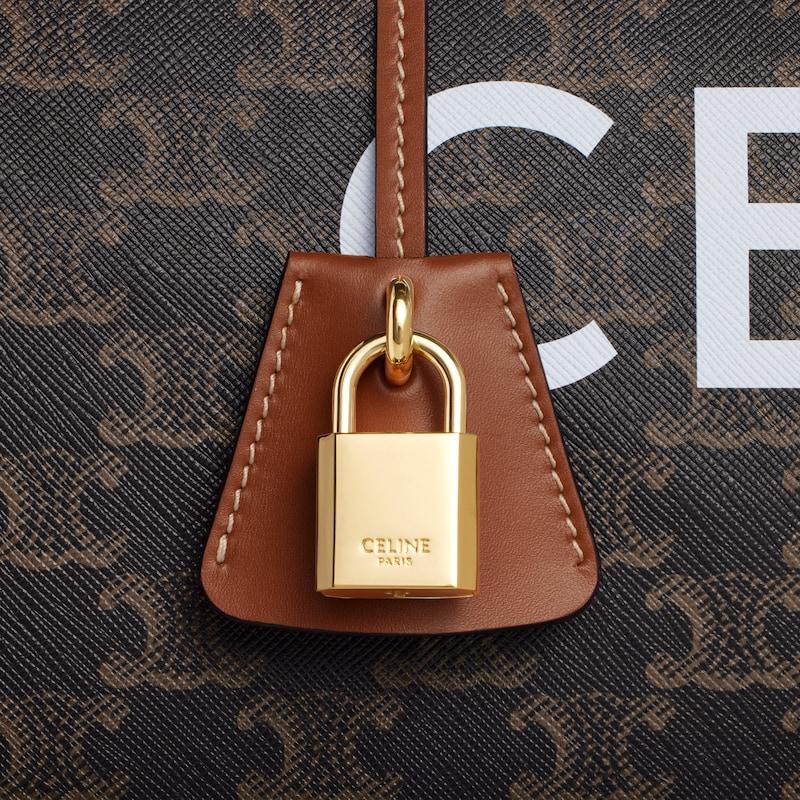 Celine BOLSA DE VIAJE MEDIANA DE LONA TRIOMPHE CON ESTAMPADO CELINE