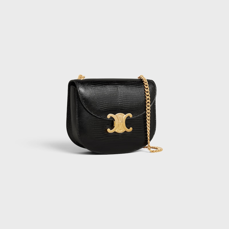 Celine BOLSO BESACE CON CADENA CLEA DE PIEL DE LAGARTO