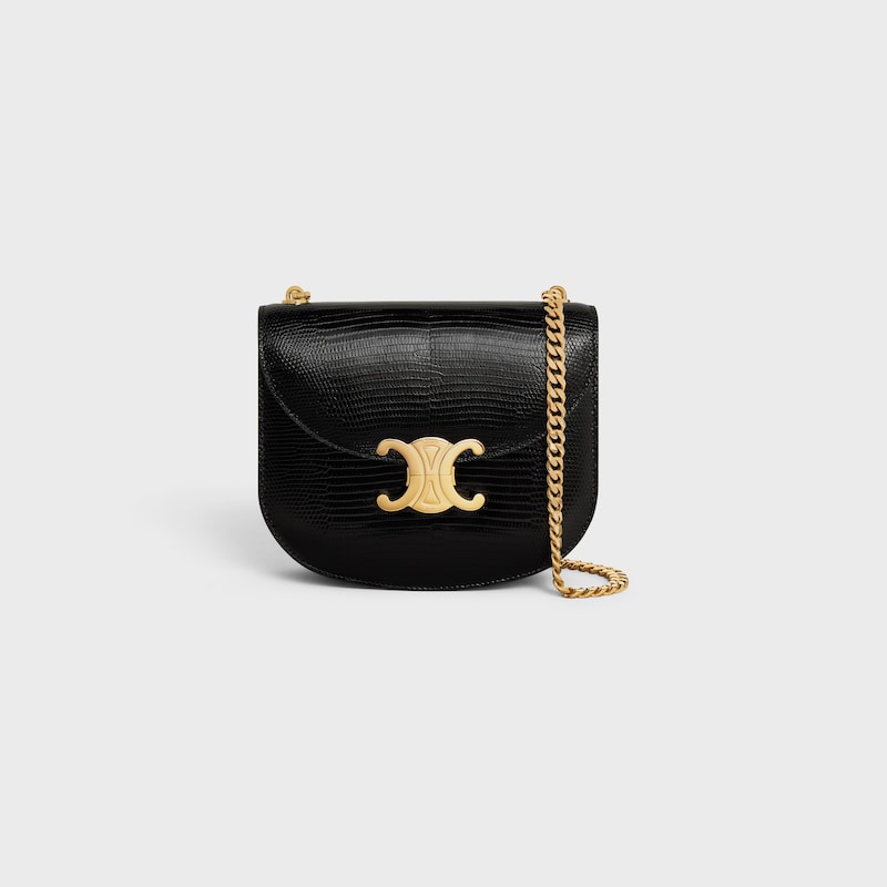 Celine BOLSO BESACE CON CADENA CLEA DE PIEL DE LAGARTO
