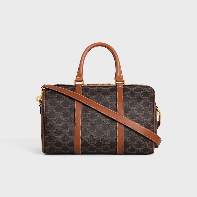 Celine BOLSO BOSTON DE LONA TRIOMPHE Y PIEL DE BECERRO