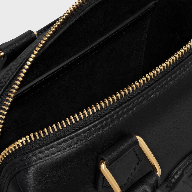 Celine BOLSO BOSTON PEQUEÑO DE PIEL DE BECERRO LISA