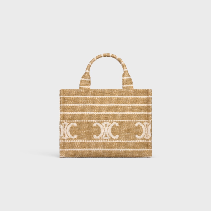 Celine BOLSO CABAS THAIS DE TEJIDO DE RAYAS CON MOTIVO TRIOMPHE
