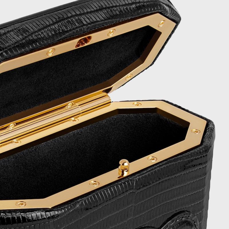 Celine Bolso Con Cierre De Piel Triomphe Y Piel De Lagarto