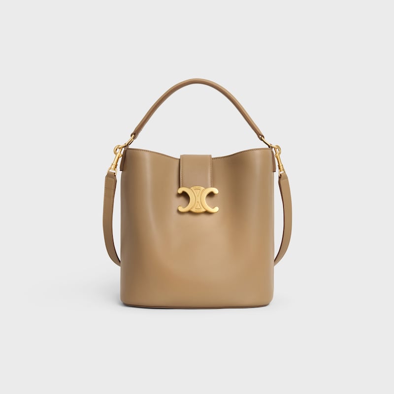 Celine BOLSO CUBO LOUISE MEDIANO DE PIEL DE BECERRO LISA