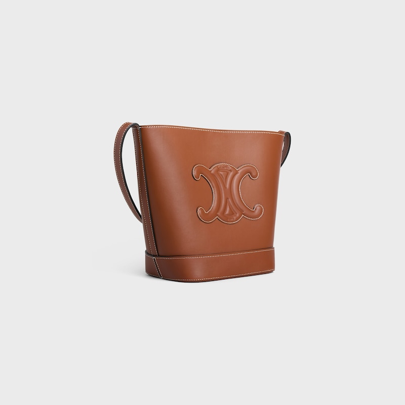 Celine BOLSO CUBO PEQUEÑO DE PIEL TRIOMPHE De Piel De Becerro Lisa