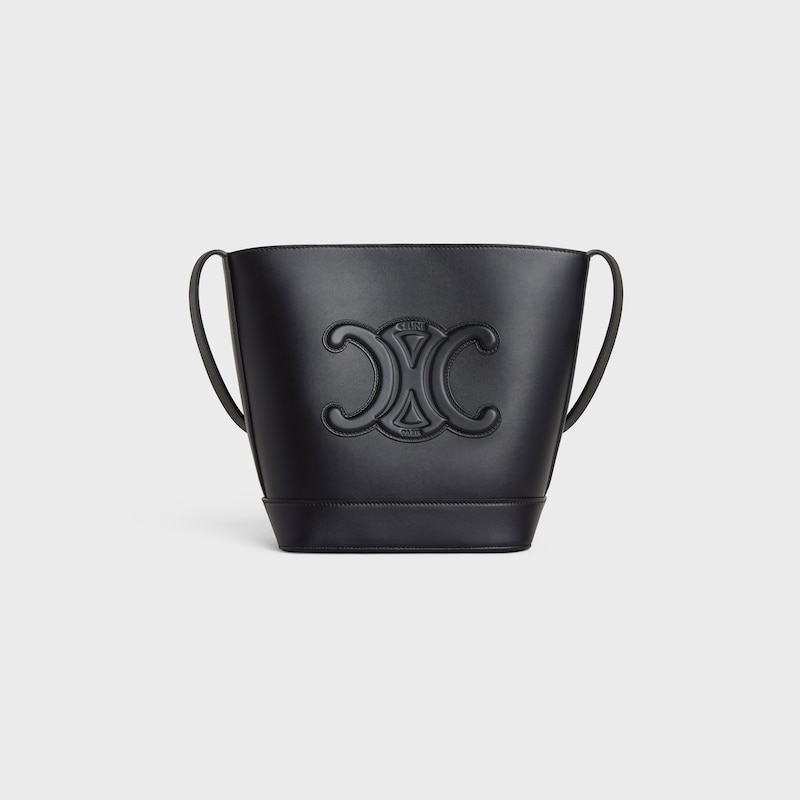 Celine BOLSO CUBO PEQUEÑO DE PIEL TRIOMPHE DE PIEL DE BECERRO LISA