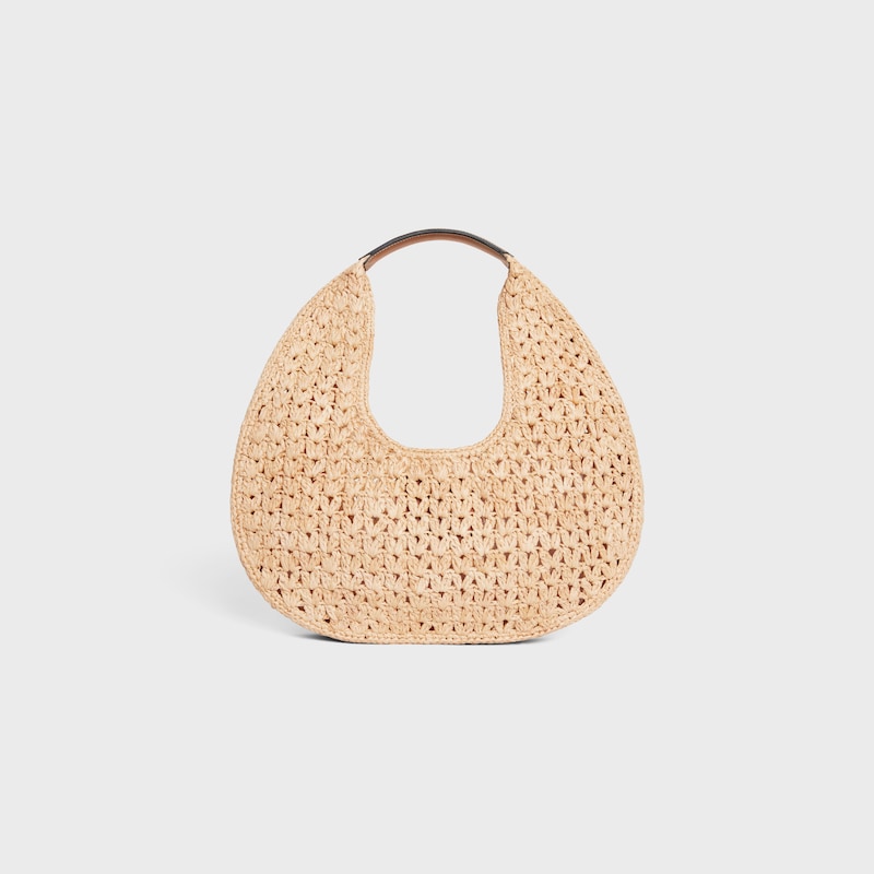 Celine BOLSO HOBO CELINE CLASSIC PANIER DE RAFIA Y PIEL DE BECERRO