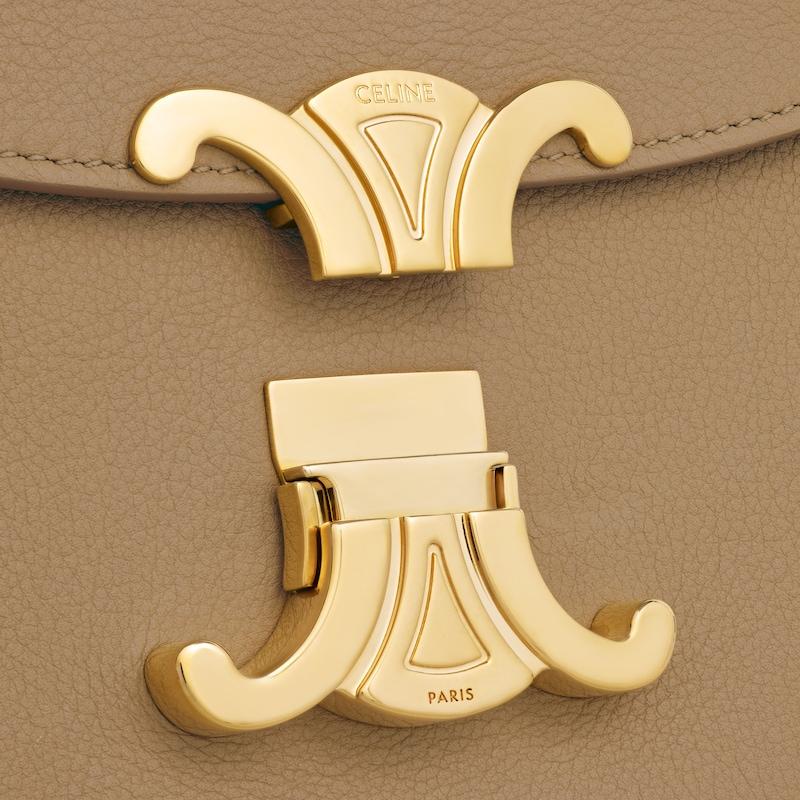 Celine BOLSO NINO MEDIANO DE PIEL DE BECERRO FLEXIBLE CON TEXTURA GRANULADA