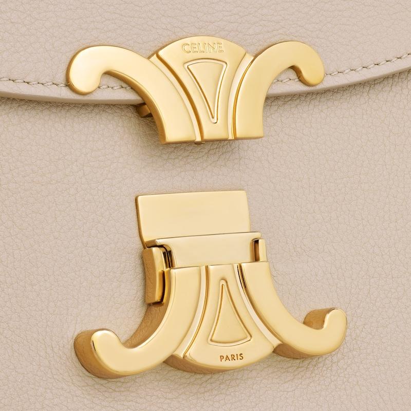 Celine BOLSO NINO MEDIANO DE PIEL DE BECERRO FLEXIBLE CON TEXTURA GRANULADA