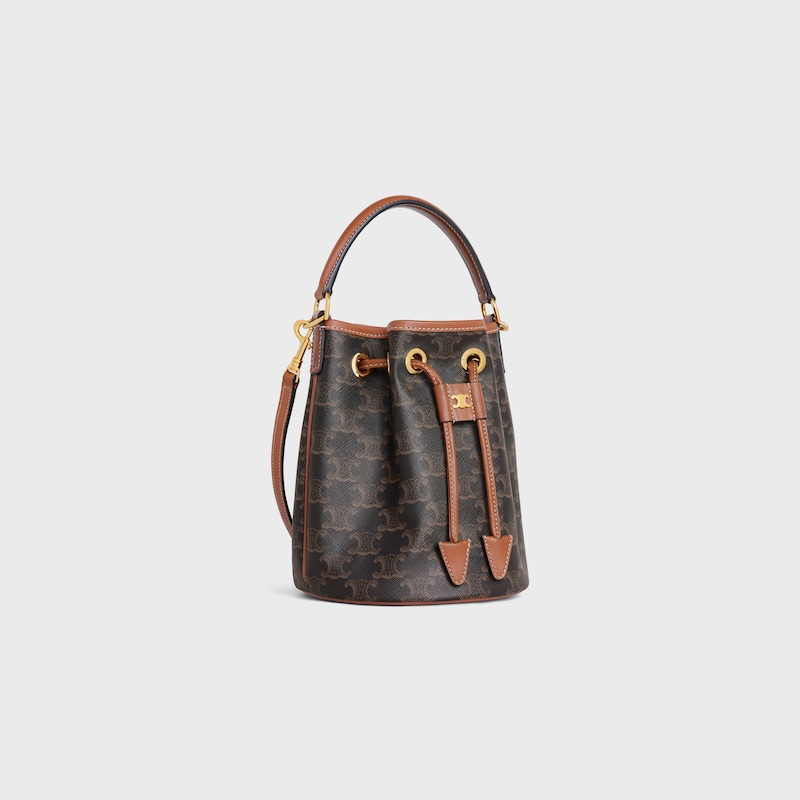 Celine BOLSO TEEN CLARA DE LONA TRIOMPHE Y PIEL DE BECERRO