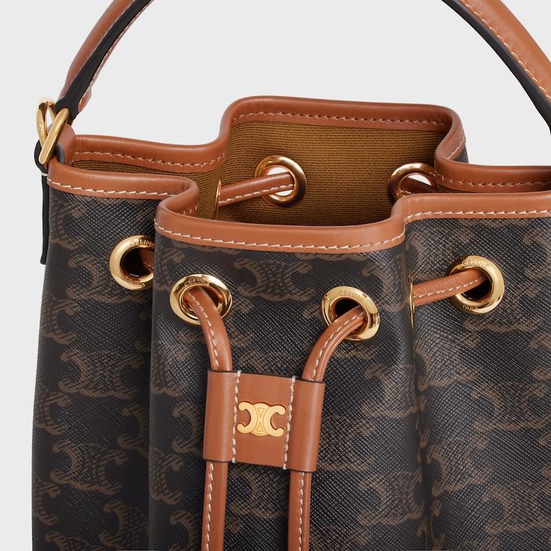 Celine BOLSO TEEN CLARA DE LONA TRIOMPHE Y PIEL DE BECERRO