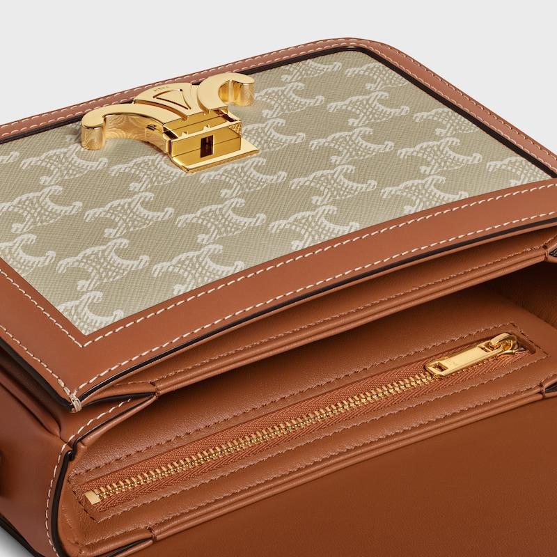 Celine BOLSO TEEN TRIOMPHE DE LONA TRIOMPHE Y PIEL DE BECERRO