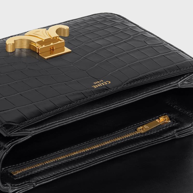 Celine BOLSO TEEN TRIOMPHE DE PIEL DE COCODRILO DEL NILO
