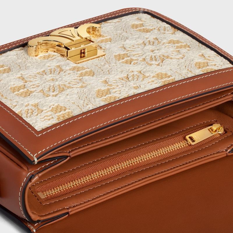 Celine BOLSO TEEN TRIOMPHE DE TEJIDO CON EFECTO RAFIA CON BORDADOS TRIOMPHE