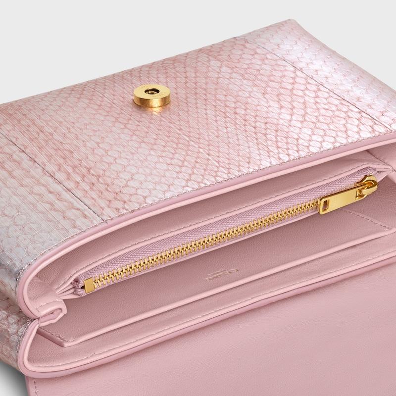 Celine BOLSO TEEN VICTOIRE CELINE DE PIEL DE PITÓN NACARADA