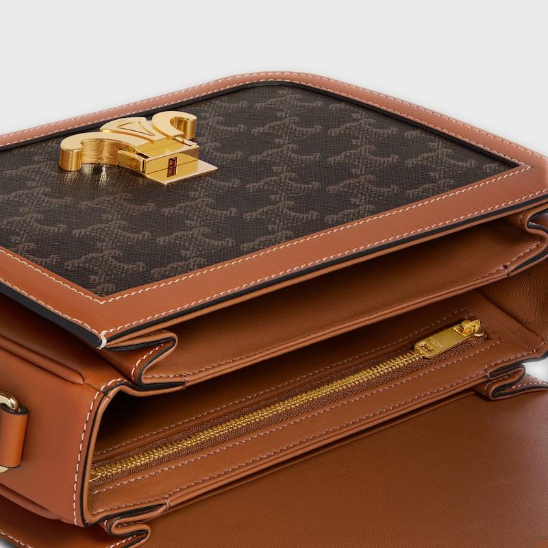 Celine Bolso Triomphe Classique De Lona Triomphe Y Piel De Becerro