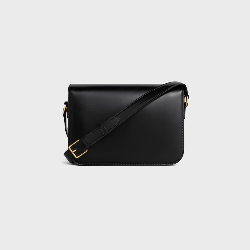 Celine Bolso Triomphe Classique De Piel De Becerro Brillante