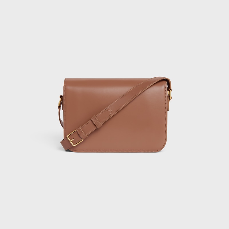 Celine Bolso Triomphe Classique De Piel De Becerro Brillante