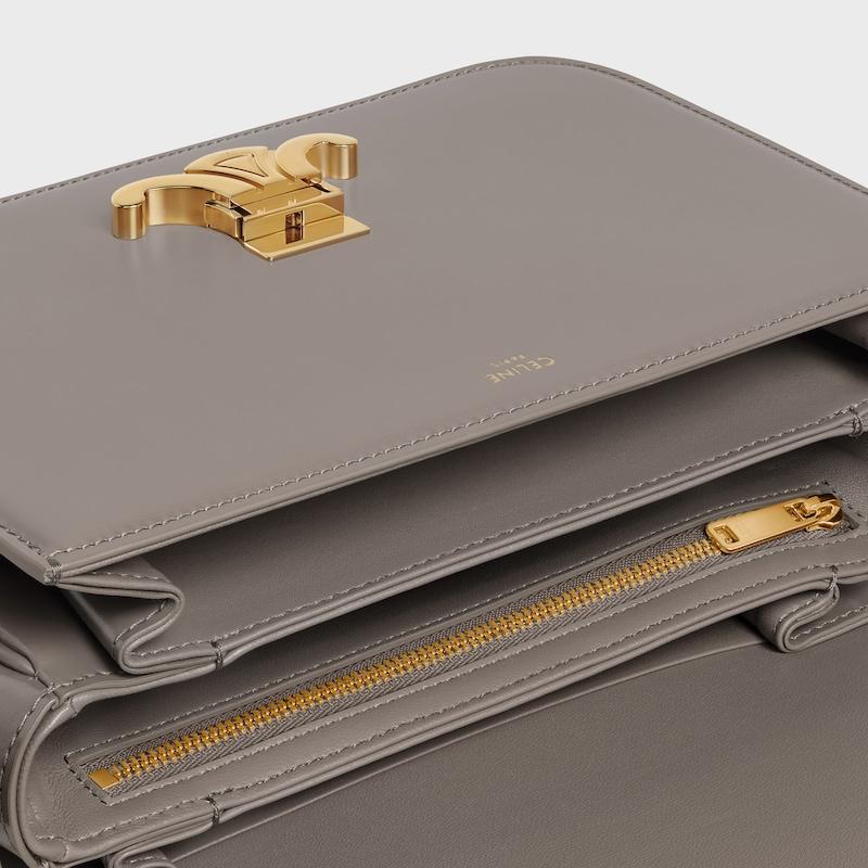 Celine Bolso Triomphe Classique De Piel De Becerro Brillante