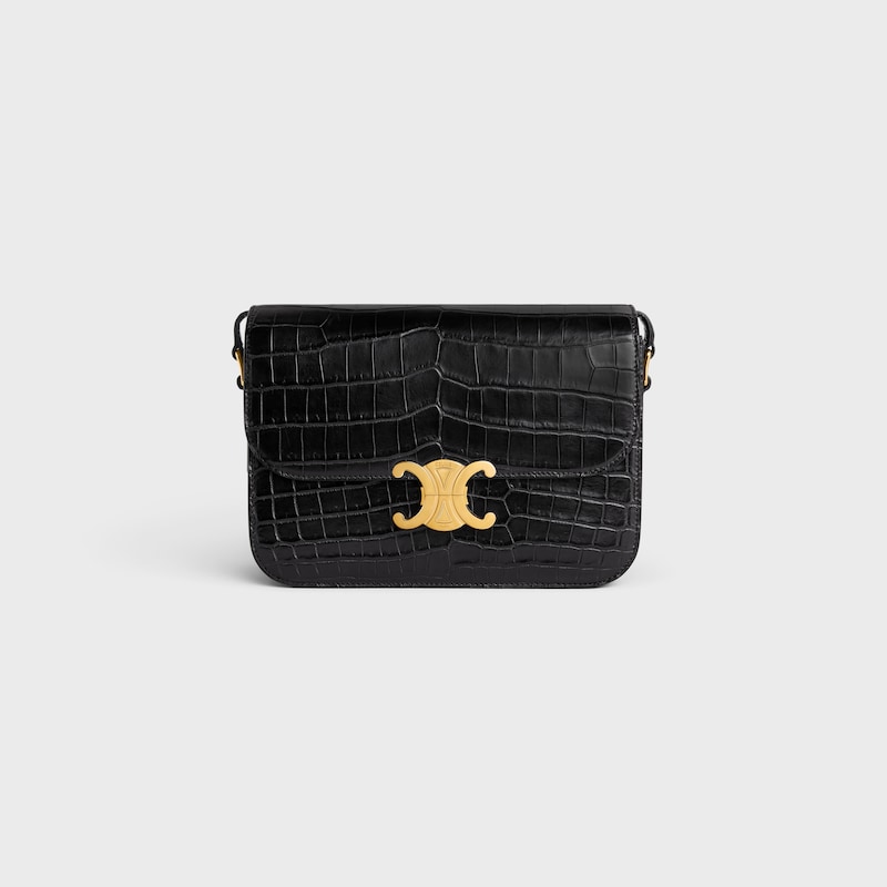 Celine Bolso Triomphe Classique de piel de cocodrilo del Nilo