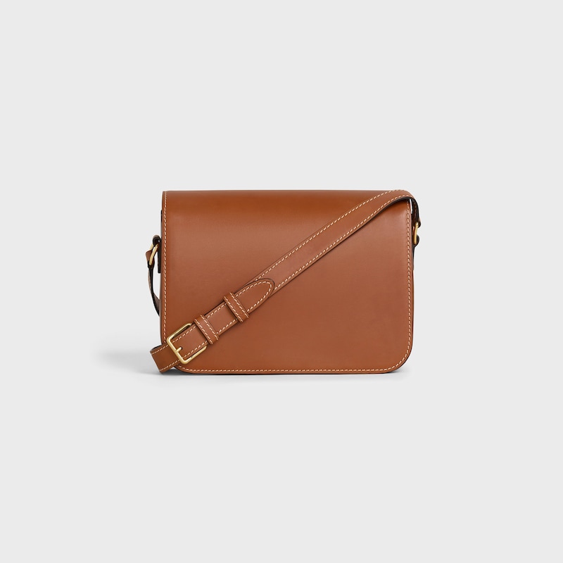 Celine BOLSO TRIOMPHE CLASSIQUE DE PIEL DE PIEL DE BECERRO NATURAL