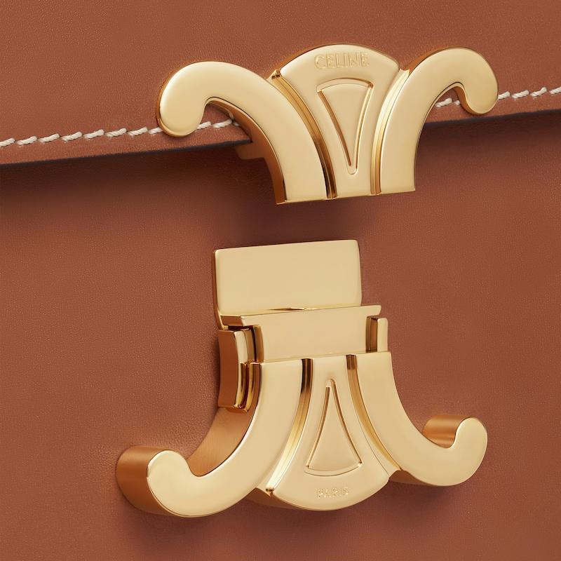 Celine BOLSO TRIOMPHE CLASSIQUE DE PIEL DE PIEL DE BECERRO NATURAL
