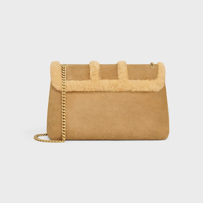 Celine BOLSO VICTOIRE CELINE GRANDE DE ANTE DE PIEL DE BECERRO Y PIEL DE BORREGO