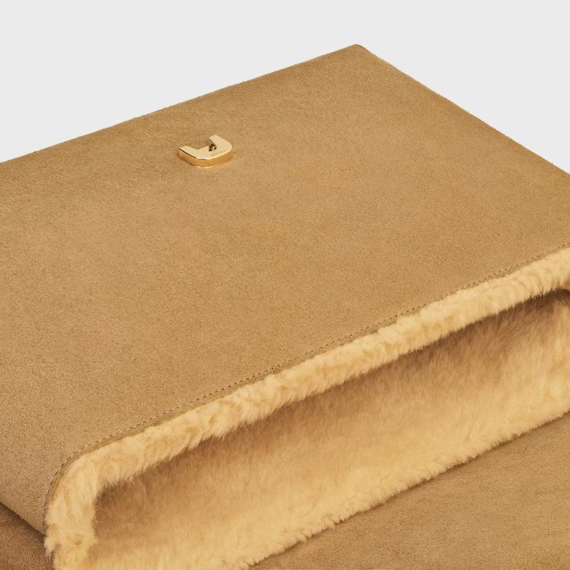 Celine BOLSO VICTOIRE CELINE GRANDE DE ANTE DE PIEL DE BECERRO Y PIEL DE BORREGO