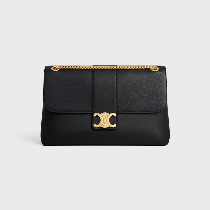 Celine BOLSO VICTOIRE CELINE GRANDE DE PIEL DE BECERRO FLEXIBLE CON TEXTURA GRANULADA