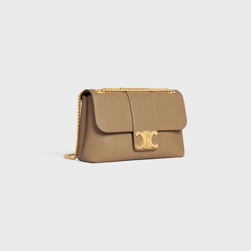 Celine BOLSO VICTOIRE CELINE MEDIANO DE PIEL DE BECERRO FLEXIBLE CON TEXTURA GRANULADA